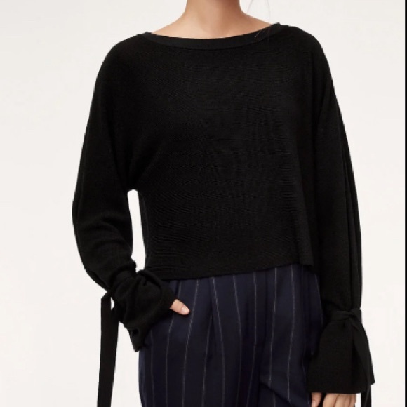 Aritzia Sweaters - Aritzia Wilfred Emmy Black Wool Sweater